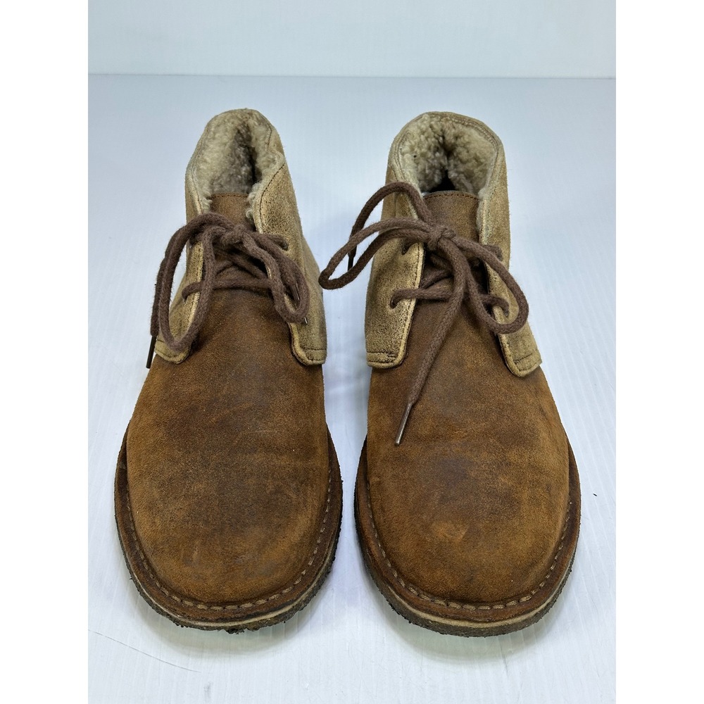 UGG Neumel Brown Tan Suede Shearling Lined Chukka Boots 1014550 Mens 9.5